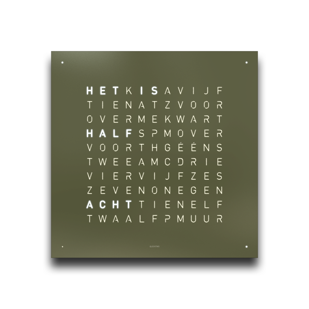Qlocktwo Earth 45 Olive